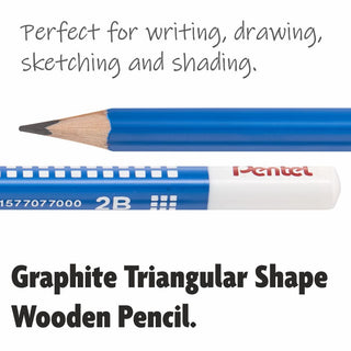 CB60T-HB 2PC BLST GRAPHITE PECNIL+ERASER (WEB)