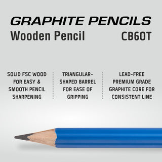 CB60T-HB 2PC BLST GRAPHITE PECNIL+ERASER (WEB)