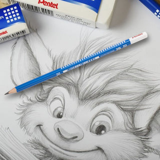 CB60T-HB 2PC BLST GRAPHITE PECNIL+ERASER (WEB)