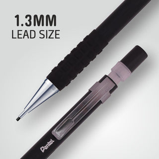 AM13-A AUTO PENCIL 1.3MM BLK BDY 1PC BOX (WEB)