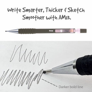 AM13-D AUTO PENCIL 1.3MM GREEN BDY 1PC BOX (WEB)