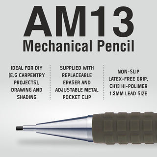 AM13-D AUTO PENCIL 1.3MM GREEN BDY 1PC BOX (WEB)