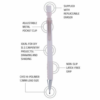 AM13-S AUTO PENCIL 1.3MM MILK BLU BDY 1PC BOX(WEB)