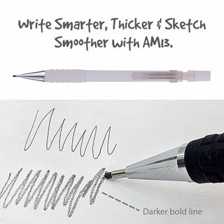 AM13-S AUTO PENCIL 1.3MM MILK BLU BDY 1PC BOX(WEB)
