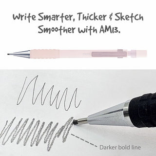 AM13-W AUTO PENCIL 1.3MM WHITE BDY 1PC BOX (WEB)