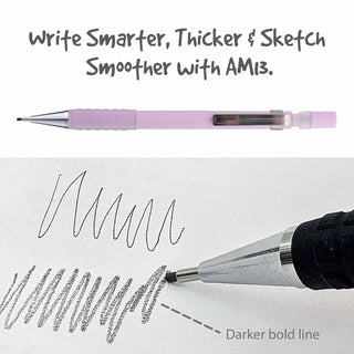 AM13-V AUTO PENCIL 1.3MM BLPURPLE BDY 1PC BOX(WEB)