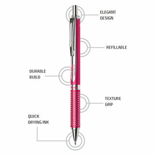 BL407 ENERGEL METAL RED BDY BLACK INK (WEB)