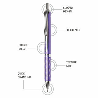 BL407-ENERGEL METAL VIOLET BDY BLACK INK (WEB)