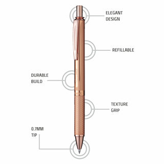 BL407 ENERGEL METAL-ROSE GOLD BODY BLACK INK (WEB)