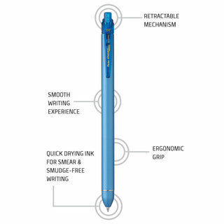 BL437R2 Energel Click 1PC Blister Met.BLUE Bdy BLUE INK (WEB)