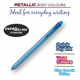BL437R2 Energel Click 1PC Blister Met.BLUE Bdy BLUE INK (WEB)
