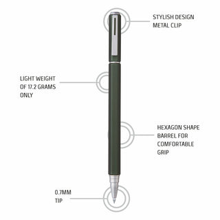 BLN665DCE ENERGEL GREEN BDY BLU INK (WEB)