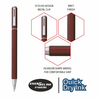 BL667ECE ENERGEL BRWN BDY BLU INK  (WEB)