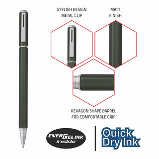BL667DCE ENERGEL GREEN BDY BLU INK (WEB)