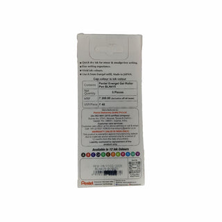 BLN415 ENERGEL (GREY)5PC SET RED(B)INK (WEB)