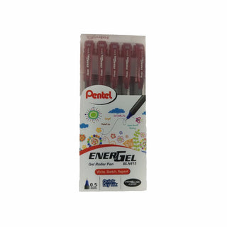 BLN415 ENERGEL (GREY)5PC SET RED(B)INK (WEB)