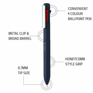 BXC467 IZEE 4-IN-1 -DARK BLUE 1PC BLISTER 0.7MM (WEB)