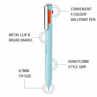 BXC467 IZEE 4-IN-1 -SKY BLUE 1PC BLISTER 0.7MM (WEB)