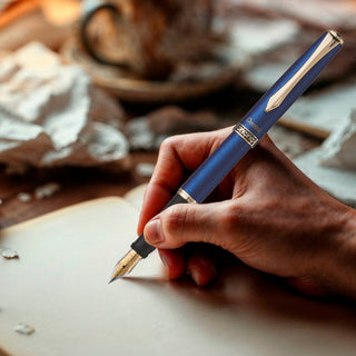 F700CM-STRLNG M.TIP FOUNTAIN PEN BLUE BDY BLUE INK(WEB)