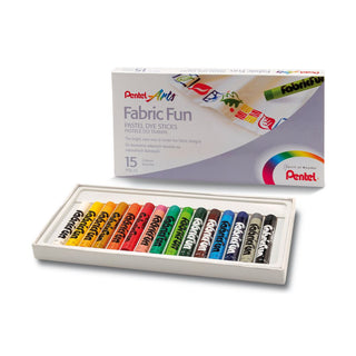FABRIC FUN PASTEL D STICKS 15 COLOURS PTS 15E(WEB)