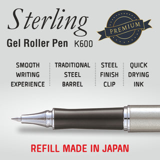 K600 STERLING GR PEN BLU INK LR 0.7 C(1PC BX)(WEB)