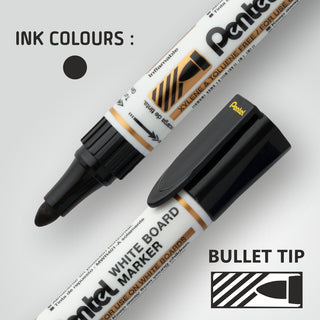 MW46 WB MARKER -10PC BOX BLACK(A)INK (WEB)
