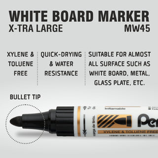 MW45 WB MARKER -10PC BOX BLACK(A)INK (WEB)