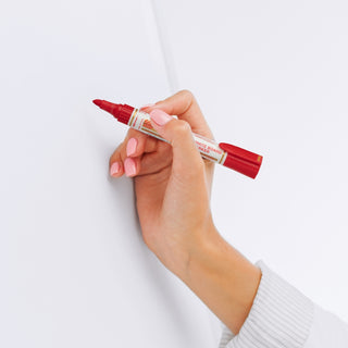 MW46 WB MARKER -10PC BOX RED(B)INK (WEB)