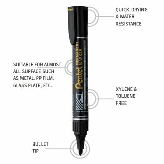 N450 PM MARKER -10PC BOX BLACK(A)INK (WEB)