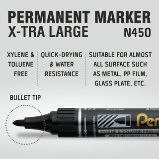 N450 PM MARKER -10PC BOX BLACK(A)INK (WEB)