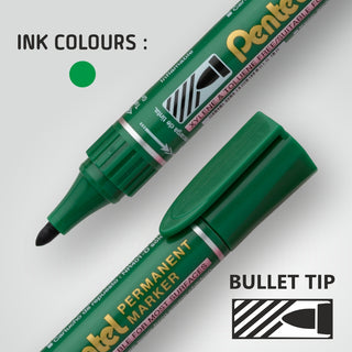 N450 PM MARKER -10PC BOX GREEN(D)INK (WEB)