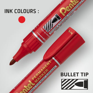 N450 PM MARKER -10PC BOX RED(B)INK (WEB)