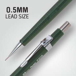 P205-D 0.5MM AUTO PENCIL GREEN BDY 1PC BOX(WEB)