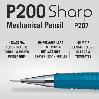 P207-C 0.7MM AUTO PENCIL BLUE BDY (WEB)