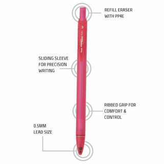 PL435 0.5MM PENCIL 1PC PCH PINK BODY (WEB)