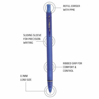 PL437 0.7MM PENCIL 1PC PCH BLUE BODY (WEB)