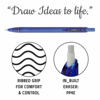 PL437 0.7MM PENCIL 1PC PCH BLUE BODY (WEB)