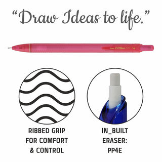 PL437 0.7MM PENCIL 1PC PCH PINK BODY (WEB)