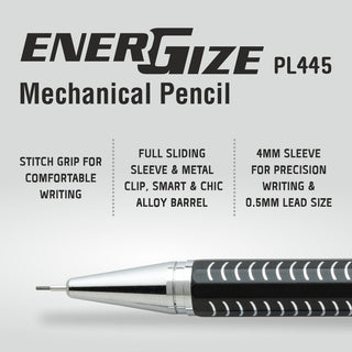 PL445 0.5MM M.PENCIL 1PC BOX BLACK BODY (WEB)