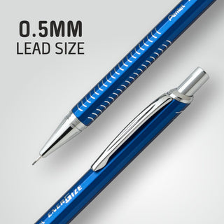 PL445 0.5MM M.PENCIL 1PC BOX BLUE BODY (WEB)