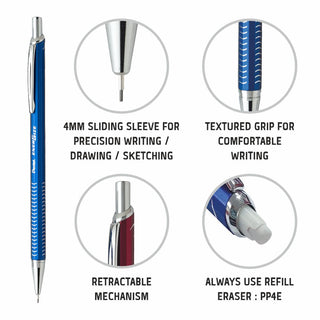 PL447 0.7MM M.PENCIL 1PC BOX BLUE BODY (WEB)