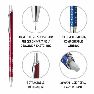 PL447 0.7MM M.PENCIL 1PC BOX RED BODY (WEB)