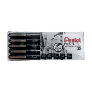 S20P 5PC SET 1 POINTLINER WB INK PEN(WEB)