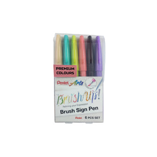 SES15C-B.SIGN PEN -6PC SET PREMIUM CLRS(WEB)